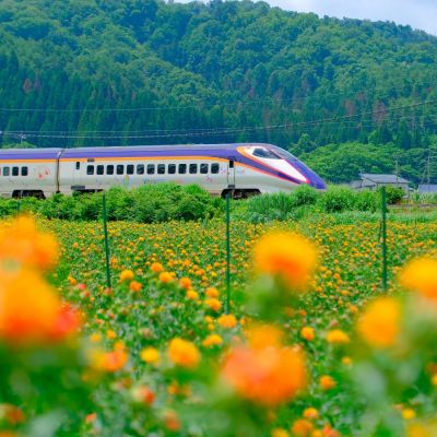 新幹線で２時間