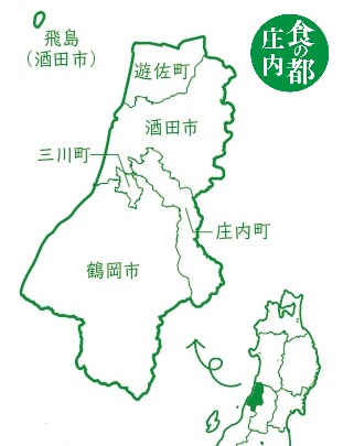 山形県庄内地方MAP